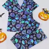 Primavera y Otoño 2025 Amazon Nuevos de Manga Larga Ropa de Casa Pijamas Navidad Halloween Estampado Largo POD Retrato Personalizado