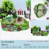 Bacia de Água para Caranguejo Eremita, Bacia de Comida, Paisagismo em Resina, Repositor de Água com Compartimento Duplo, Bacia de Banho, Pet Répil Répil Anti-Afogamento, Multifuncional Dois em Um