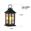 Luz Eletrônica de Vela LED Lâmpada de Vento Plástica Suporte de Vela Decoração de Cena Atmosfera Festiva Enfeites Luzes Decorativas de Jardim