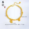 Mismo estilo que la joyería: Dorado arena CNC hielo picado cordero rizado collar pulsera lindo divertido año de nacimiento zodiaco oveja regalo para novia