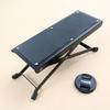 Guitarra Acústica Folk Clásica Pedal de Pie Metal Taburete para Pie de Guitarra Ajustable, Elevable, Ajuste Multietapa