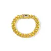 Venta Caliente Europea y Americana Cadena Redonda de 12 mm Empalmada Superficie Lisa Cierre de Resorte de Vidrio Collar Personalidad Genial Versátil Accesorios para Collar Venta al por Mayor