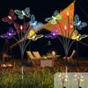 Luces LED Mariposas Abejas Solares Luciérnagas Transfronterizas 6 8 Luces Solares de Paisaje para Parque de Patio