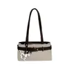 Bolso de Mano Exquisito de Lunares Estilo Coreano para Mujer, Bolso de Mano de Gran Capacidad para el Trabajo, Diseño de Nicho de Alta Gama, Bolso de Hombro Único