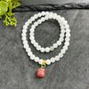 Pulsera de Doble Círculo de Amatista Natural Fuego Púrpura Nueve Mujer Nuevo Estilo Chino Multitesoro Multicírculo Pulsera Estudios Chinos Tendencia Nacional Regalo