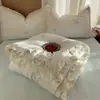 Juego de Colcha de Gasa con Volantes de Encaje Estilo Princesa de Verano Cuatro Piezas, Colcha de Aire Acondicionado, Colcha Refrescante de Verano, Fresco Juego de Tres Piezas, Colcha Lavable a Máquina