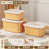 Caja de almacenamiento, uso doméstico, forma cuadrada, para bocadillos y juguetes, organizador de escritorio, plástico, con asa y tapa, engrosada, gran capacidad