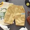 Calças curtas para meninos, roupas de verão, roupas infantis, estilo coreano, calças infantis, calças casuais para bebês, calças de comprimento médio, calças de cinco comprimentos para meninos, estilo ocidental, da moda