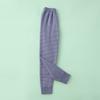 Pantalones cálidos a rayas para niños otoño e invierno 2024 niños grandes y niñas Dejia terciopelo base pantalones de otoño punta cepillada pantalones para casa
