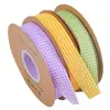 Rollo de Cinta Cuadros Variados Primavera Pascua Cinta Cuadros para Manualidades, Envoltura de Regalos