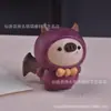 Madera de Haya Ensamblada Carrillón de Viento Gato de la Suerte Dibujos Animados Lindo Muñeco de Madera Maciza Timbre de Puerta Creativo Adornos Colgantes Venta al por Mayor