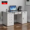 Escritorio de Acero Oficina Escritorio de Computadora Hierro con Cajón con Cerradura Ranura para Hostorio Escritorio de Escritura Doctor Escritorio Financiero
