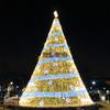 Iluminação de Árvore de Natal LED Paisagem Ponto Cênico Parque Shopping Center Grandes Enfeites Decorativos Luminosos Lanterna de Ferro Formato Lâmpada