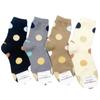 0 calcetines de vellón coral Corea del Sur calcetines beso para damas cintura cálida calcetines de algodón círculo simple otoño e invierno nuevo grueso