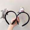 Muñeca Linda Súper Linda Tiburón Banda para el Cabello para Lavarse la Cara Tarjeta para el Cabello Divertida Diadema de Escultura de Arena Vende Linda Diadema para Adultos Máscara para Mujer