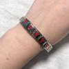 Nuevo Pulsera de Acero Inoxidable Módulo Italiano Letra Inglesa Roja DIY Pulsera con Dijes Italianos