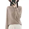 Indústria Pesada Strass Hot-fix Tamanho Plus Camada Base Top Suéter Feminino 2026 Outono/Inverno Nova Chegada Ajuste Solto Gola Meia-Alta Tricô Top Feminino