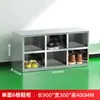 Gabinete para Zapatos Multicompartimento de Acero Inoxidable 304 de Fábrica Laboratorio Taller Libre de Polvo Vestuario Taquilla Gabinete de Doble Cara con Puerta