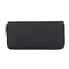 Baigou Bolsa Estilo Coreano Padrão Raia Manta Carteira Clutch com Zíper Cor Sólida Pu Carteira Grande Capacidade