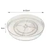 Bandeja de Almacenamiento de Cosméticos de Escritorio con Stock Transfronterizo, Caja de Almacenamiento de Plástico Giratoria de Uso Doméstico de Lujo Ligero, Bandeja Multifuncional