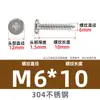 Tornillos Autorroscantes de Cabeza Plana Grande de Acero Inoxidable 304 Tornillos para Máquina de Cabeza Plana y Punta de Cola para Muebles Ca Tornillos Autorroscantes