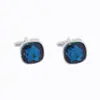 AliExpress Amazon Nuevos Gemelos Redondos de Cristal Diamantado Moda Piedra Preciosa Gemelos para Camisa