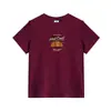 2026 Nueva Camiseta de Verano Fina de Manga Corta Holgada Versátil para Mujer Nuevo Estilo para Tallas Grandes de Mediana Edad Top de Manga Corta con Cuello Redondo Moderno