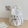 Mochila de Novo Estilo para Meninas, Mochila Leve de Nylon Estilo Coreano, Mochila de Viagem, Design de Nicho, Mochila Escolar de Bolinhas para Estudantes