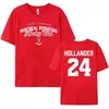 24 Hollander Montreal Voyageurs Camiseta de Mercadoria T-Shirt de Competição Intensa da TV Quente Masculina