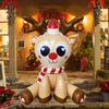 Nuevo inflable navideño transfronterizo, ciervo navideño, decoración de patio del festival de Papá Noel, muñeco de nieve navideño luminoso