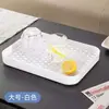 Suporte de Armazenamento para Xícaras Porta-Copos para Copos de Água, Xícaras de Chá, Conjuntos de Chá, Prateleira de Armazenamento, Bandeja de Drenagem Dupla Camada para Mesa, Doméstico