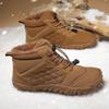 Sapatos de Algodão de Novo Estilo Transfronteiriço para Homens e Mulheres Inverno Forrado com Lã Espessado Quente Cano Alto Botas de Neve para Casal Antiderrapante Impermeável Sapatos de Montanhismo
