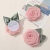 Novo estilo chinês retrô elegante malha sentido rosa faça você mesmo feito à mão suave headwear corsage acessórios acessórios