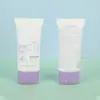 Fabricante Personalizado Logo Impressível Mangueira Ultra-Plana Limpador Facial Protetor Solar Embalagem Plástica Tipo Tubo Flip-Top Vazio