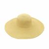 Chapéu de Verão Feminino de Aba Larga Dobrável Aba Larga Macia Chapéu de Sol de Praia Chapéu de Palha Chapéu de Viagem para Praia