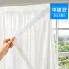 Cortinas translúcidas venezianas mais vendidas internacionalmente, cortinas translúcidas brancas simples e modernas com fita mágica, instalação sem furar, produto acabado no atacado