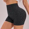 Verão 2026 Novos Shorts de Yoga de Bolinhas Cintura Alta Controle de Barriga Bumbum Levanta Shorts Esportivos Fitness Apertados para Mulheres