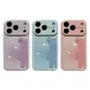 Adequado para transformar instantaneamente em um iPhone 17 Pro Max com um design de urso 3D com gradiente de cristal tipo pele, capa macia e rígida para iPhone, personalização UV
