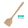 Espátula de madera antiadherente espátula especial madera sin barnizar espátula para saltear cuchara para arroz cuchara para sopa de haya cocina