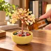 Nuevo Estilo Árbol del Dinero de Cristal Natural Regalo de Inauguración Casa Piedra Difusora de Amatista Aromaterapia Decoración de Escritorio para el Hogar