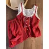 Pijama de Camisola Floral de Encaje Dulce y Festivo para Niñas, Nuevo Set de Ropa de Casa con Shorts Talla Grande Primavera 2026