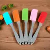 Mini Brocha de Silicona para Aceite con Mango Esmerilado, Resistente a Altas Temperaturas, para Mezclar Cremas y Hornear