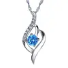 Collar Colgante Coreano de Moda Más Vendido para Mujer Cadena Corta para Clavícula a la Moda Coreana con Incrustaciones de Diamante Generación Masiva de Cabello
