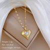 [Aço titânio] Love Broken Diamond Light Luxo Elegante Lindo Colar Completo de Diamantes Feminino All-match Clavícula Corrente de Aço Titânio