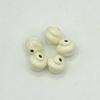 Divertido Cuentas Baba Cuentas Crema Aleación Pintura Horneada Agujero Recto Material Cuentas Pulsera Bolsa Colgante Accesorios de Joyería DIY