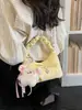 Bolsa de Corrente Plissada Estilo Coreano Nicho Novo Modelo 2026 Bolsa de Ombro/Axila Fashion com Laço Bolsa Transversal de Alto Padrão