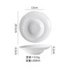 Prato Sensacional de Chapéu de Palha de Cerâmica, Prato Branco de Luxo Leve para Comida Ocidental, Prato Fundo Doméstico, Prato para Sopa de Massa, Prato para Salada