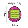 Broche Combinado Colorido Série de Letras Inglesas Desenho Animado Personalidade Geométrica Redondo Distintivo Acessório Esmalte Liga Metálica Medalha