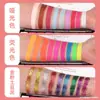 54 Cores Tinta Corporal Perolada Tinta Facial Halloween Natal Pigmentos Fluorescentes para Pintura Facial Pintura Facial Infantil