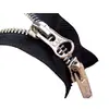 Hualian Wholesale No. 5 Bolsillo con Cremallera Metálica Cremallera Corta Cremallera de Bloqueo Automático Bolsa para Ropa Cremallera Platino Extremo Cerrado